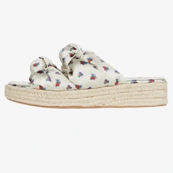 Farylrobin Shoes - Farylrobin Taina Satin Espadrille Slide Sandals